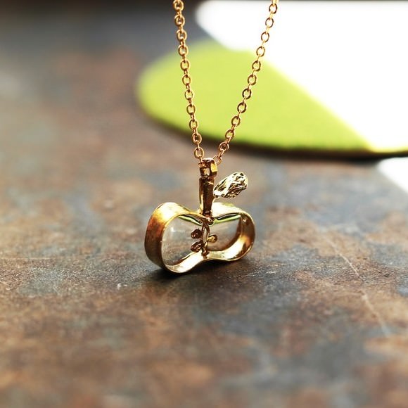 種がみえるりんご